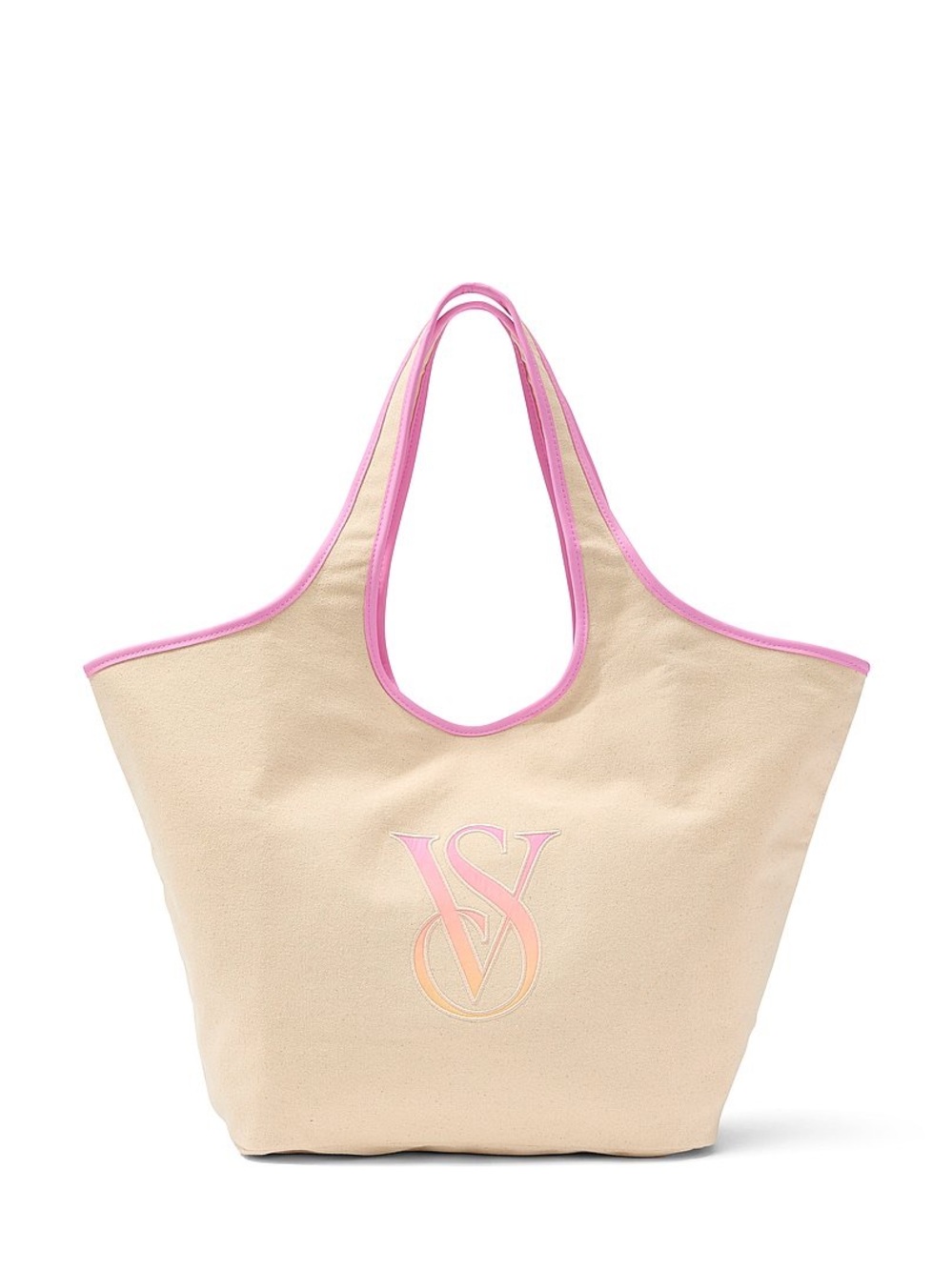 Victoria’s Secret VS Ombré Logo Canvas Tote Bag - Picture 1 of 6